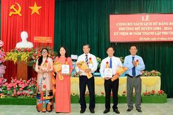 Công bố Lịch sử Đảng bộ phường Mỹ Xuyên và họp mặt kỷ niệm 40 năm thành lập phường