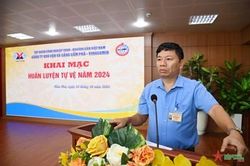 Công ty Kho vận và Cảng Cẩm Phả: Khai mạc huấn luyện tự vệ năm 2024