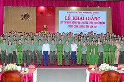 Công an 31 tỉnh, thành phố tham gia tập huấn nghiệp vụ công tác tuyên truyền miệng tại Nghệ An