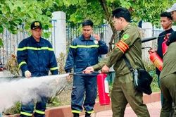 Thanh Trì: Tập huấn nghiệp vụ PCCC cho hơn 400 thành viên lực lượng dân phòng