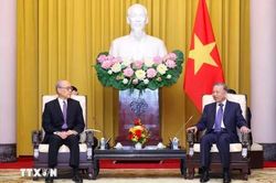Tổng Bí thư, Chủ tịch nước Tô Lâm tiếp Chánh án Tòa án Tối cao Trung Quốc