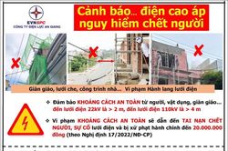 Thực hiện các biện pháp an toàn điện trong dân