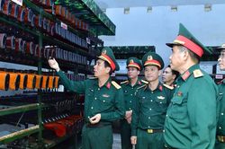 Kiểm tra thực hiện nhiệm vụ quân sự - quốc phòng tại Bộ Chỉ huy Quân sự tỉnh Nghệ An