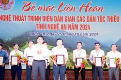 Bế mạc Liên hoan Nghệ thuật trình diễn dân gian các dân tộc thiểu số tỉnh Nghệ An