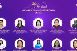 11 sinh viên TPHCM nhận Giải thưởng Nữ sinh Khoa học công nghệ Việt Nam năm 2024