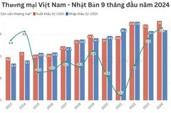 Việt Nam xuất siêu sang Nhật Bản đạt mức kỷ lục 10 năm