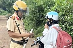 Kiên quyết xử lý học sinh vi phạm trật tự an toàn giao thông