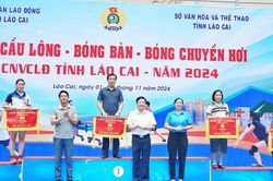 Bế mạc Giải cầu lông, bóng bàn, bóng chuyền hơi CNVCLĐ tỉnh năm 2024