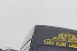 Kịp thời xác minh tài xế lái xe khách chèn ép nhau trên Quốc lộ 1A đoạn qua địa bàn Diễn Châu