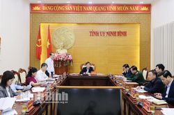 Thường trực Tỉnh ủy triển khai nhiệm vụ trọng tâm công tác tháng 11
