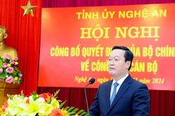 Phát biểu nhận nhiệm vụ của Bí thư Tỉnh ủy Nghệ An Nguyễn Đức Trung