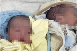 Hai bé trai sơ sinh bị bỏ trong thùng xốp cùng lá thư có nội dung 'chồng bỏ đi'