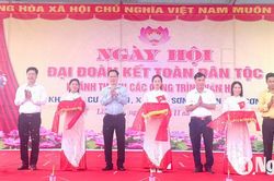 Đại biểu Quốc hội dự Ngày hội Đại đoàn kết tại huyện Anh Sơn