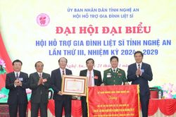 Đại hội đại biểu Hội hỗ trợ gia đình liệt sĩ tỉnh Nghệ An, nhiệm kỳ 2024-2029 và đón nhận Bằng khen của Thủ tướng Chính phủ