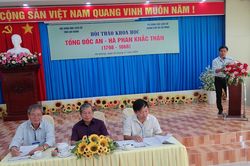 Khẳng định vai trò Tổng đốc Phan Khắc Thận
