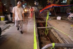 Hiện trường nơi phát hiện gần 150 bộ hài cốt khi đào đường ở Hà Nội