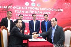 Gần 130 vận động viên tham gia vòng loại khu vực miền Bắc - Giải Cờ tướng không chuyên toàn quốc năm 2024