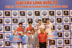 Chung kết và trao thưởng Giải Cầu lông quốc tế 'FELET VietNam International Series 2024'