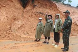 An Lão (Bình Định): Xuất hiện nhiều vết nứt, nguy cơ sạt lở cao