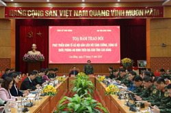 Học viện Quốc phòng tổ chức học tập, nghiên cứu thực tế tại Cao Bằng