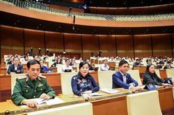 Quốc hội thông qua Luật sửa đổi, bổ sung một số điều của Luật Sĩ quan Quân đội nhân dân Việt Nam