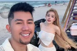 Clip Ngân 98 đi biển gây chú ý
