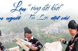 Lên 'vùng đất khát' xem người Thu Lao dệt vải
