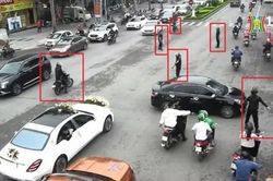 Xử phạt nhóm vệ sĩ chặn đường cho xe đám cưới đi