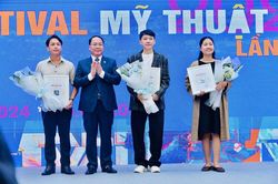 An Giang có một tác phẩm đạt giải nhì Festival mỹ thuật trẻ lần thứ 7 năm 2024