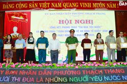 Phường Thạch Thang khen thưởng 127 tập thể, cá nhân trong phong trào 'Thi đua yêu nước'