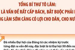 Tổng Bí thư: Tinh gọn bộ máy là vấn đề rất cấp bách, bắt buộc phải làm
