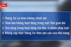4 trường hợp khóa sim điện thoại, kiểm tra để tránh bị thu hồi số