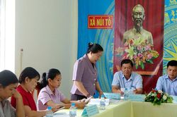 Ban Dân vận Tỉnh ủy khảo sát xây dựng 'Phum, sóc, ấp văn hóa, kiểu mẫu' tại huyện Tri Tôn