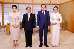 Chủ tịch Quốc hội Trần Thanh Mẫn và Phu nhân hội kiến Nhà vua Naruhito và Hoàng hậu Nhật Bản