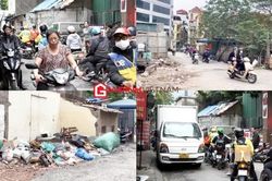 Gia đình Hà Nội khốn khổ cảnh xe cộ 'giành đường' ngay mép cửa