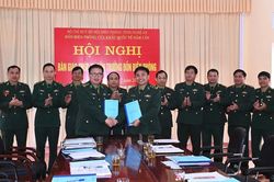 Bàn giao chức vụ Đồn trưởng Đồn Biên phòng Cửa khẩu Quốc tế Nậm Cắn