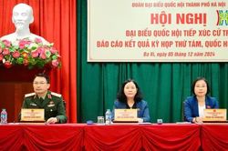 Bí thư Thành ủy tiếp xúc cử tri huyện Ba Vì
