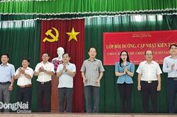 Khai giảng lớp bồi dưỡng, cập nhật kiến thức cho cán bộ chủ chốt cấp cơ sở