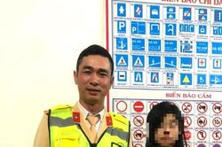 Cảnh sát giao thông kịp thời giải cứu bé gái ở miền núi Nghệ An bị dụ dỗ đi làm thuê