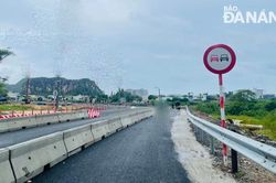 Thông xe phân luồng đường tránh thi công cầu Biện