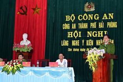 Hải Phòng: Lãnh đạo Công an về xã mở hội nghị lắng nghe phản ánh của nhân dân