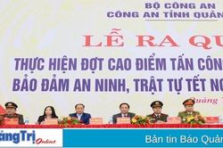 Ra quân tấn công, trấn áp tội phạm, bảo đảm an ninh trật tự tết Nguyên đán Ất Tỵ - 2025