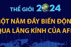 Thế giới 2024: Một năm đầy biến động qua lăng kính của AFP