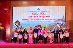 Khai mạc Hội thi tìm hiểu pháp luật về lĩnh vực công tác dân tộc tỉnh Lào Cai 2024