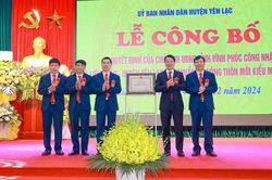 Vĩnh Phúc: Công bố xã Liên Châu đạt chuẩn nông thôn mới kiểu mẫu năm 2024