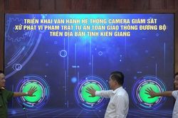 Kiên Giang: Vận hành hệ thống camera xử phạt vi phạm trật tự, an toàn giao thông