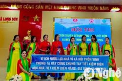 Hội thi tuyên truyền sử dụng năng lượng tiết kiệm và hiệu quả trong gia đình tại Nghệ An