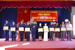 Đoàn Trinh sát số 1 tổ chức Hội nghị đoàn kết quân-dân năm 2024