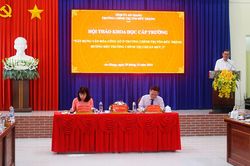 Hội thảo xây dựng văn hóa công sở ở Trường Chính trị Tôn Đức Thắng