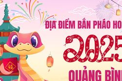 Địa điểm bắn pháo hoa Tết Dương lịch 2025 tại Quảng Bình